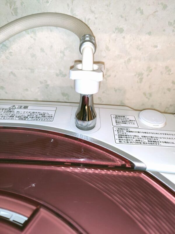 元のホースを連結