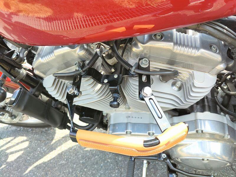 ステーを取り付け上から見た様子