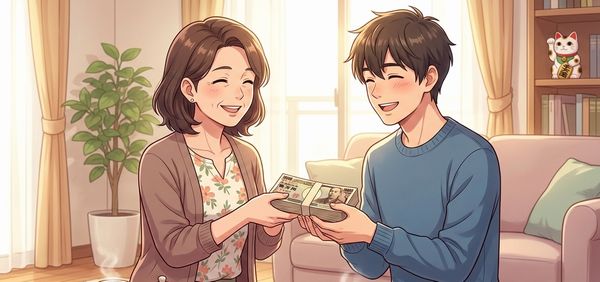 親から子へお金を渡す